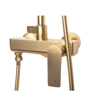 Душевой гарнитур REA  AVALON BRUSHED GOLD матовое золото с изливом  (REA-P2400)