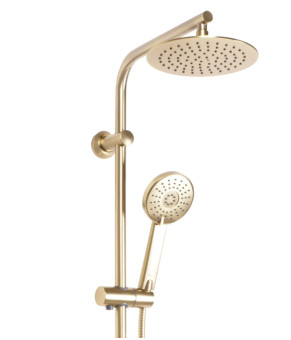 Душевой гарнитур REA BLISS BRUSHED GOLD с термостатом  (REA-P8413)
