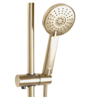 Душевой гарнитур REA BLISS BRUSHED GOLD с термостатом  (REA-P8413)