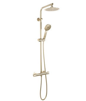 Душевой гарнитур REA BLISS BRUSHED GOLD с термостатом  (REA-P8413)
