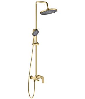 Душевой гарнитур REA MARCO BRUSHED GOLD с изливом (REA-P8548)