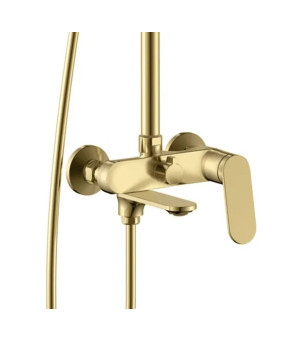Душевой гарнитур REA MARCO BRUSHED GOLD с изливом (REA-P8548)