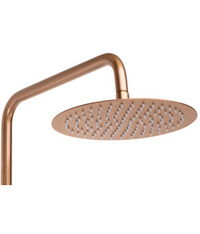Душевой гарнитур REA LUNGO BRUSHED COPPER с термостатом и изливом  (REA-P8807)