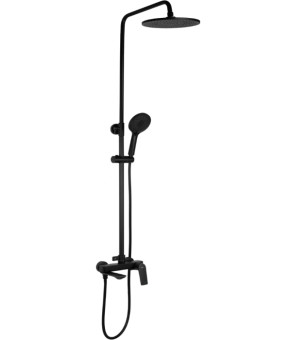 Душевой гарнитур REA  AVALON BLACK с изливом (REA-P8811)