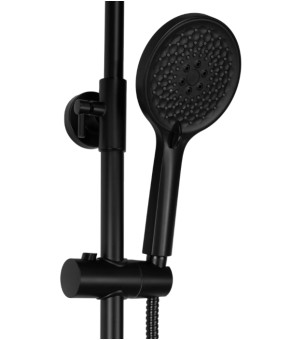 Душевой гарнитур REA  AVALON BLACK с изливом (REA-P8811)