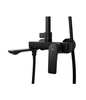 Душевой гарнитур REA  AVALON BLACK с изливом (REA-P8811)