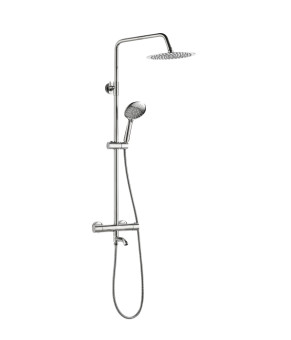 Душевой гарнитур VBI MILANO CHROME с термостатом и изливом (VBI-050111CH)