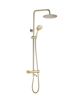 Душевой гарнитур VBI MILANO GOLD с термостатом и изливом (VBI-050111GL)