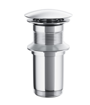 Донный клапан для раковины CORSAN CLICK-CLACK CHROME без перелива * (MU03CH)