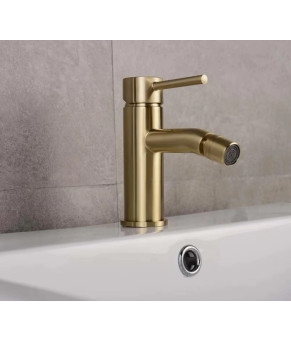 Смеситель для биде REA LUNGO BRUSHED GOLD матовое золото (REA-B4702)