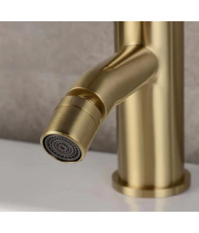 Смеситель для биде REA LUNGO BRUSHED GOLD матовое золото (REA-B4702)