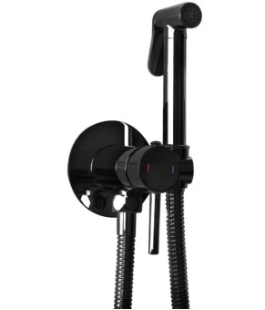 Набор гигиенического душа REA LOOP BLACK GLOSSY черный * (REA-B5656)