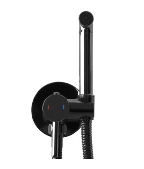 Набор гигиенического душа REA LOOP BLACK GLOSSY черный * (REA-B5656)