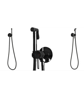 Набор гигиенического душа REA LOOP BLACK GLOSSY черный * (REA-B5656)