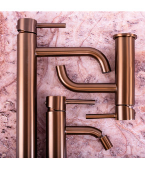 Смеситель для биде REA LUNGO BRUSHED COPPER (REA-B1116)