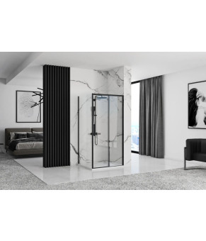 Душевая кабина REA RAPID SLIDE 80x140 BLACK  (REA-K6421 + REA-K6404)