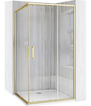 Душевая кабина REA CITY 80х100 BRUSHED GOLD  (REA-K6445)