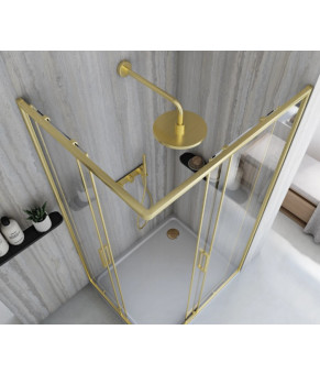 Душевая кабина REA CITY 80х100 BRUSHED GOLD  (REA-K6445)