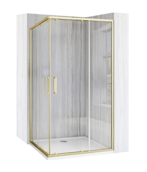 Душевая кабина REA CITY 80х80 BRUSHED GOLD (REA-K6444)