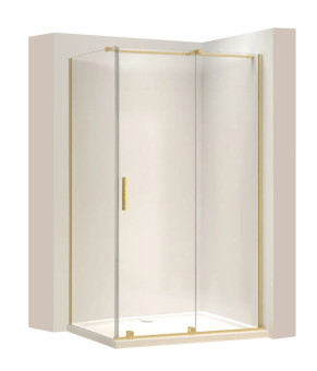 Душевая кабина REA MONTANA 120х80 BRASHED GOLD  (KPL-K2512)
