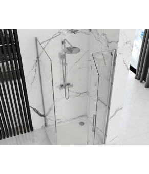 Душевая кабина REA MOLIER 90x100 CHROME  (REA-K8535 + REA-K6371)