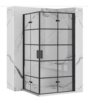 Душевая кабина REA MOLIER 2 80x80 BLACK  (REA-K8537 + REA-K8537)
