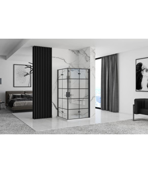 Душевая кабина REA MOLIER 2 90x100 BLACK (REA-K8538 + REA-K6963)