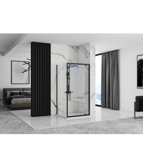 Душевая кабина REA RAPID SWING 80x100 BLACK  (REA-K6421 + REA-K6410)