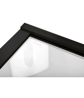 Душевая кабина REA HUGO 100х100 BLACK двойная (REA-K6602)