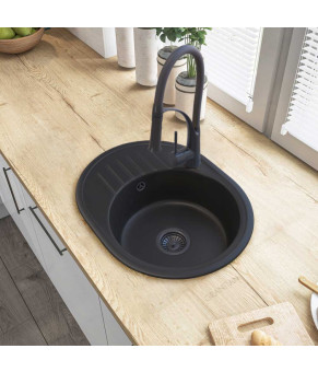 Кухонная мойка GRANITAN LUXOR BLACK черная (LUXOR BLACK)
