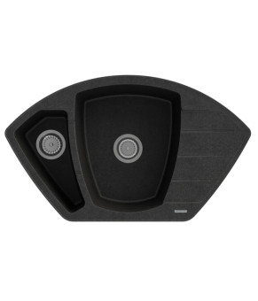 Кухонная мойка GRANITAN COMPACT BLACK черная с вкраплением * (COMPACT GRANIT)