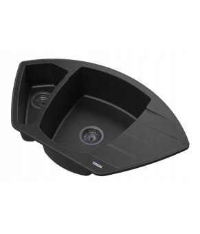 Кухонная мойка GRANITAN COMPACT BLACK черная с вкраплением * (COMPACT GRANIT)