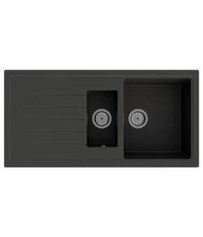 Кухонная мойка GRANITAN SOLARIS BLACK черная с белым вкраплением * (SOLARIS BLACK)