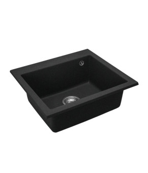 Гранитная кухонная мойка REA WEST XL BLACK MATT  (ZLE-00136)