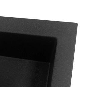 Гранитная кухонная мойка REA WEST XL BLACK MATT  (ZLE-00136)
