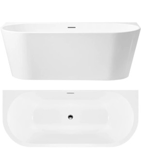 Ванна пристенная REA CAPRI 150х75 WHITE акриловая (REA-W9800)