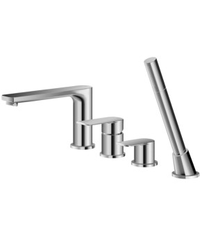 Смеситель для ванны KOHLMAN TEXEN CHROME на борт ванны (QB244T)