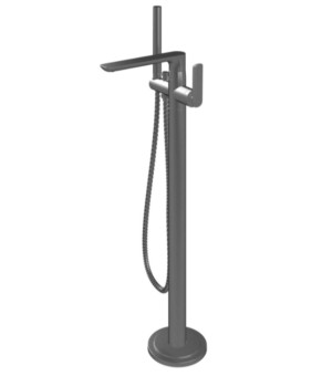 Смеситель для ванны KOHLMAN EXPERIENCE GRAPHITE напольный  (QF1165EG)