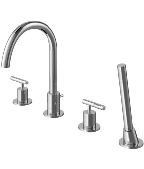 Смеситель для ванны KOHLMAN ROXIN CHROME на борт ванны * (QB240R)