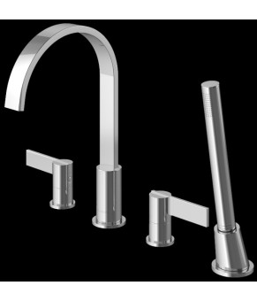 Смеситель для ванны KOHLMAN DEXAME CHROME на борт ванны (QB240D)