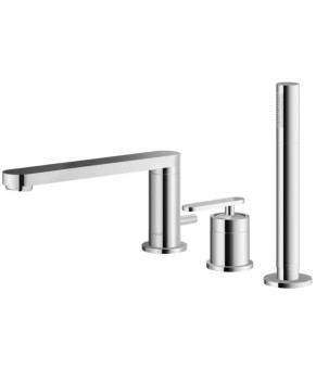 Смеситель для ванны KOHLMAN BOXINE CHROME на борт ванны (QB241B)