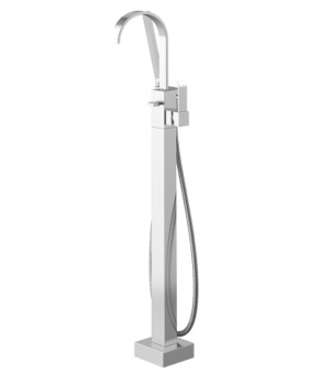 Смеситель для ванны KOHLMAN AXIS CHROME напольный  (QF1165N)