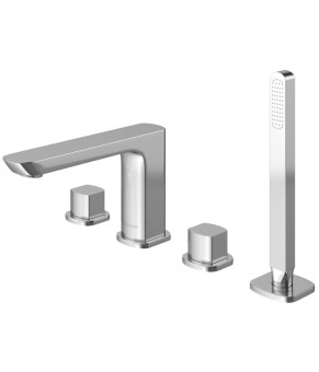 Смеситель для ванны KOHLMAN FOXAL CHROME на борт ванны  (QB240F)