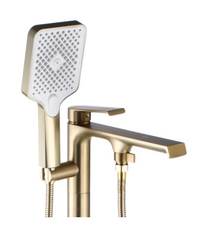 Смеситель для ванны REA HASS BRUSHED GOLD напольный (REA-B6404)