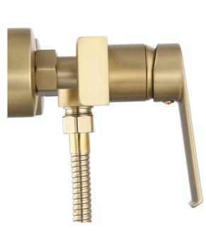 Смеситель для ванны и душа REA HASS BRUSHED GOLD настенный без излива (REA-B6403)
