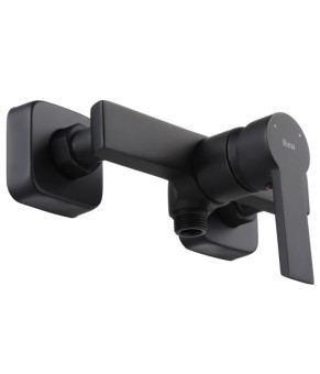 Смеситель для ванны и душа REA ARGUS BLACK MATT черный настенный без излива (REA-B6406)