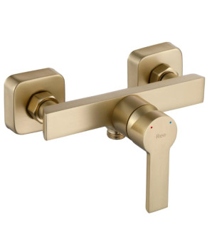 Смеситель для ванны и душа REA ARGUS BRUSHED GOLD настенный без излива (REA-B6413)
