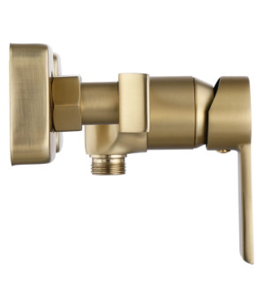 Смеситель для ванны и душа REA ARGUS BRUSHED GOLD настенный без излива (REA-B6413)
