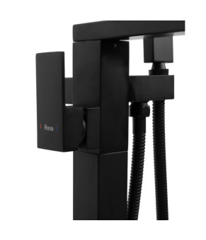 Смеситель для ванны REA TERY BLACK черный напольный (REA-B5304)
