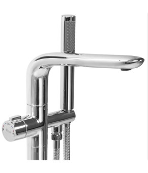 Смеситель для ванны REA CLARK CHROME хром напольный * (REA-B5301)